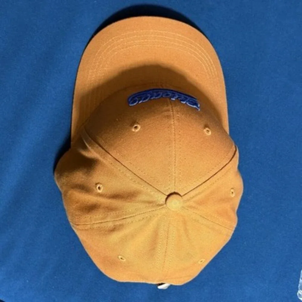 Cuidado con el Perro Chicago Script Logo Baseball Cap Tan‎ Adjustable Strapback